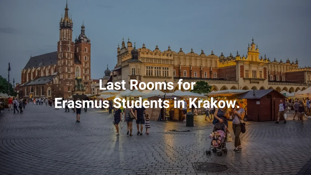 Last Rooms for Erasmus Student in Krakow.