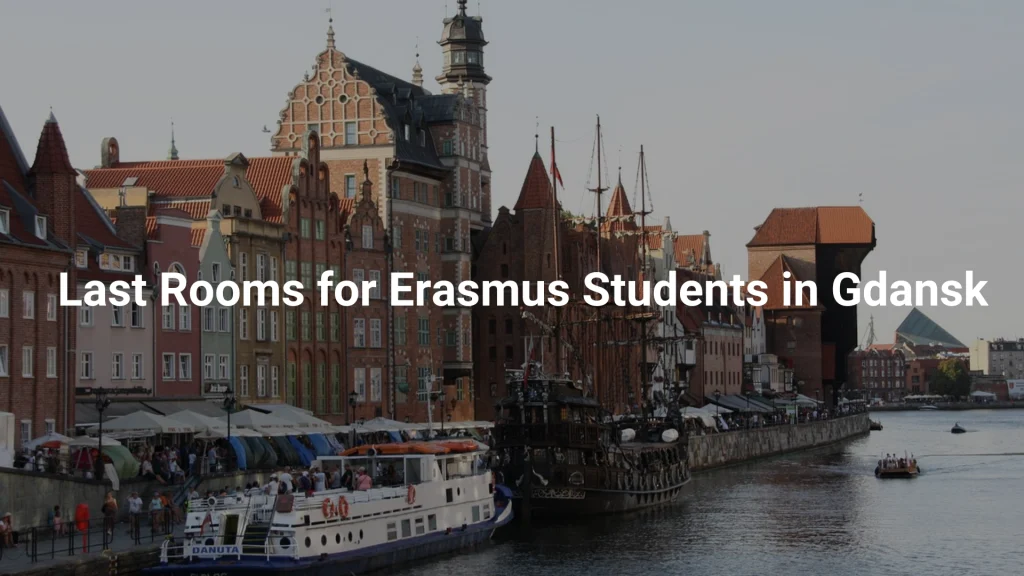 Last Rooms for Erasmus Students in Gdańsk.